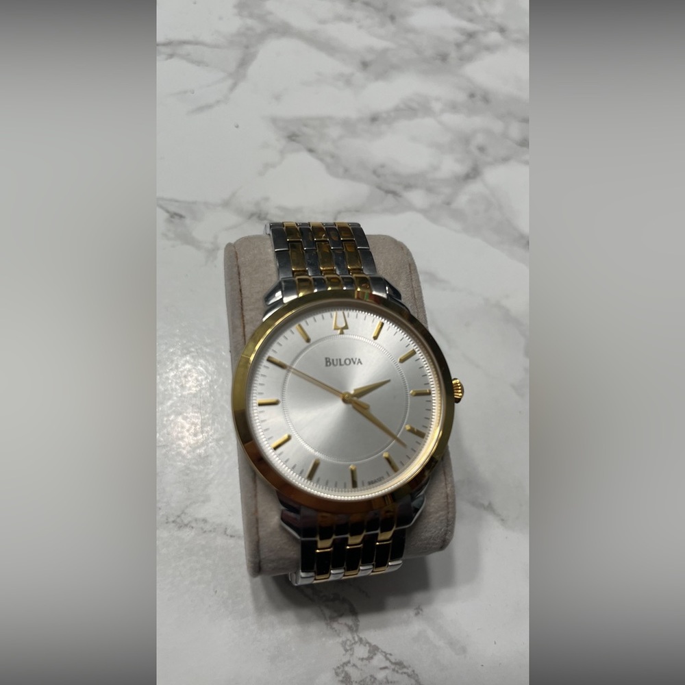 Bulova two tone gold watch